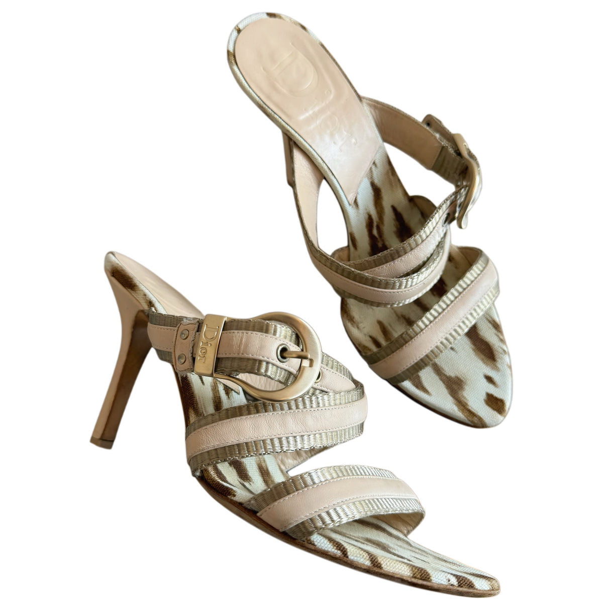 Dior Galliano Era Animal Print Mules, UK 4 – photo 1