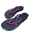 Chanel Purple Suede Chain Link Flip Flops