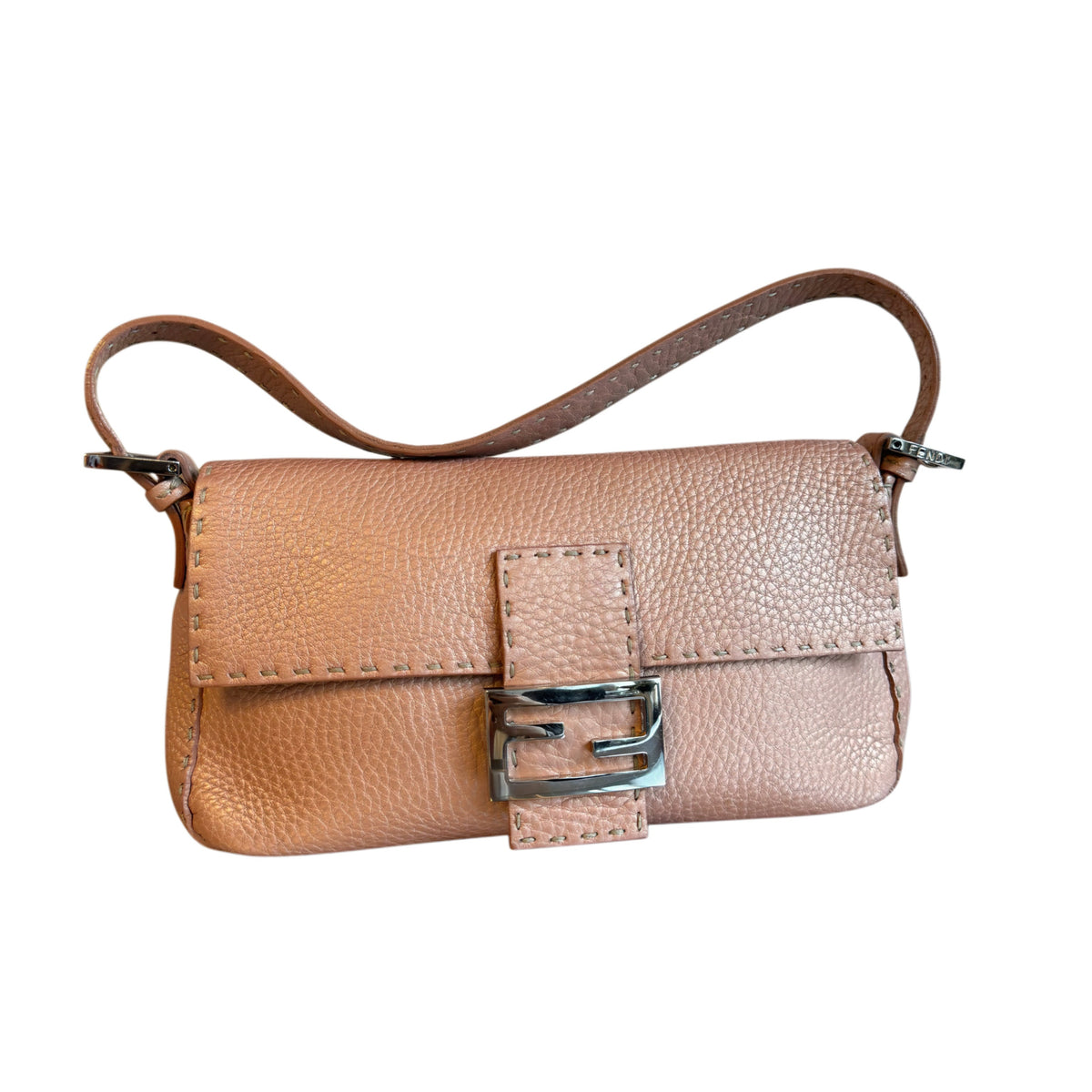Fendi Blush Pink Leather Mamma Baguette – photo 2