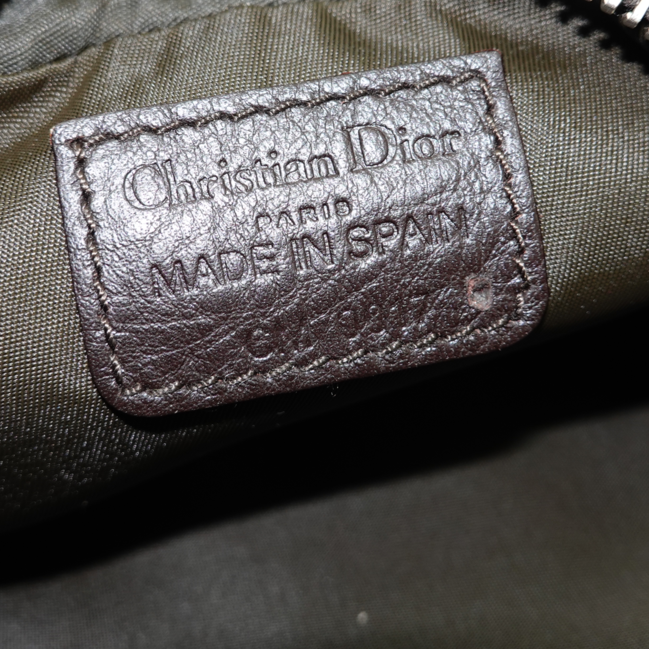 Christian Dior Oblique Mini Brown Pouch