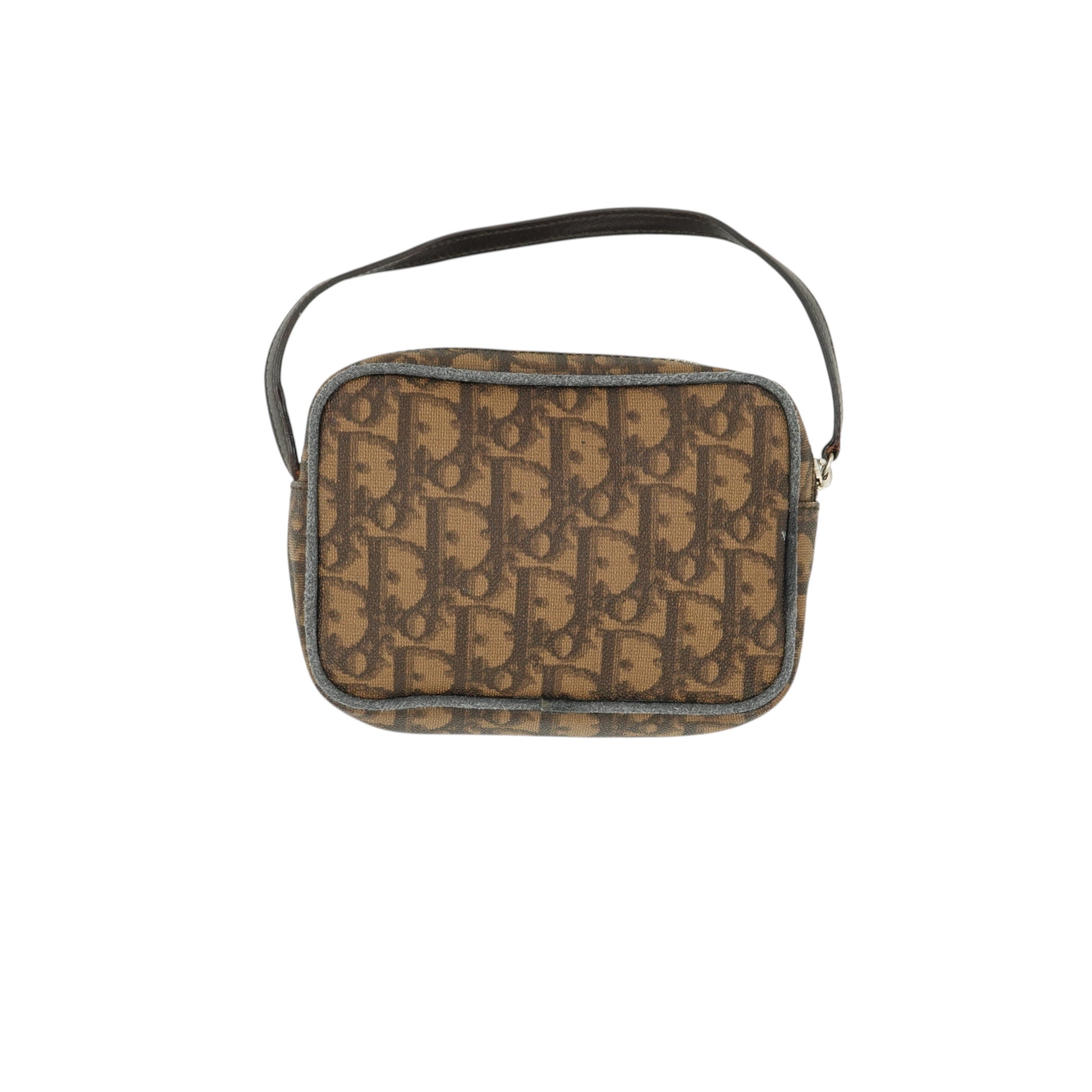 Christian Dior Oblique Mini Brown Pouch