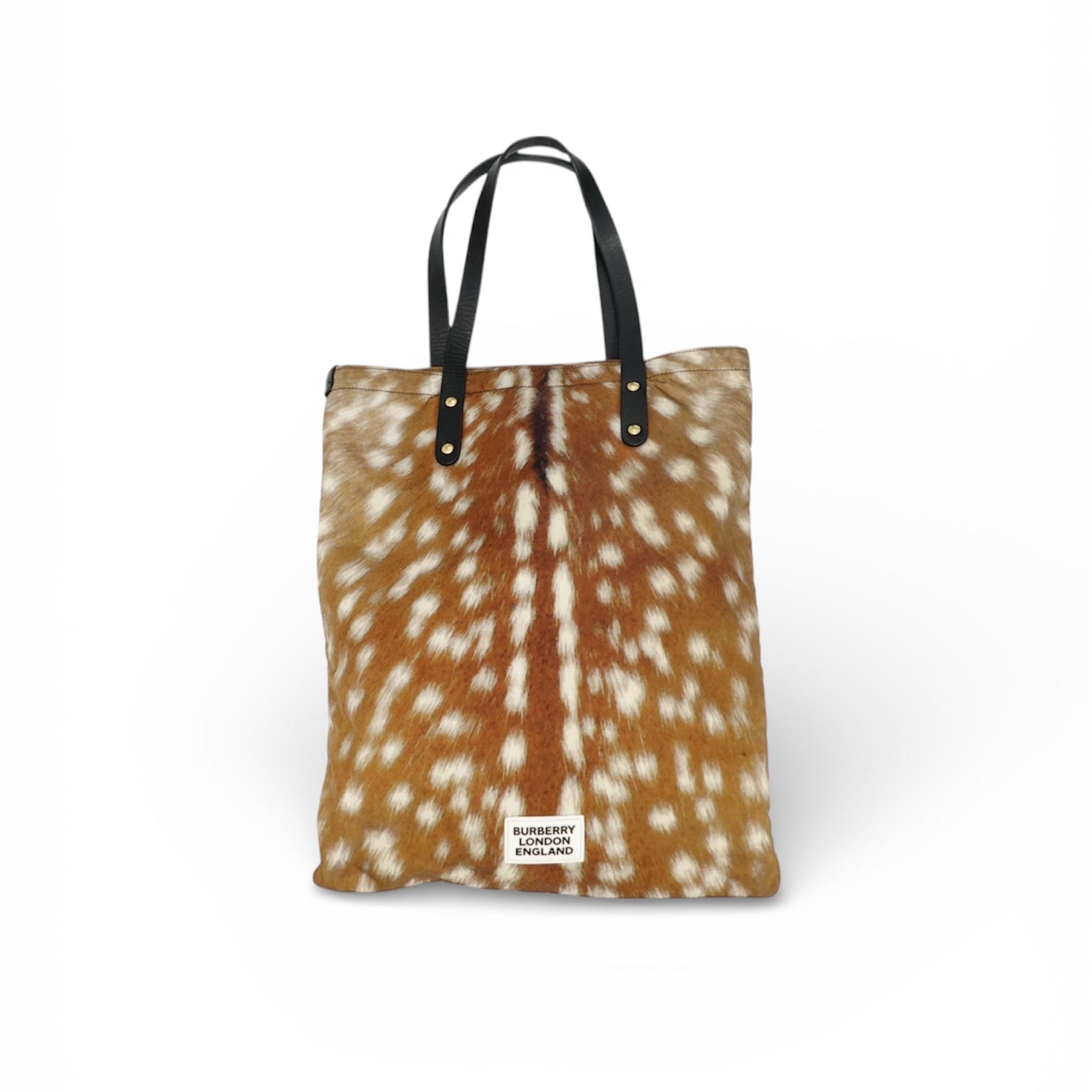 Burberry Nylon Deer Print Tote