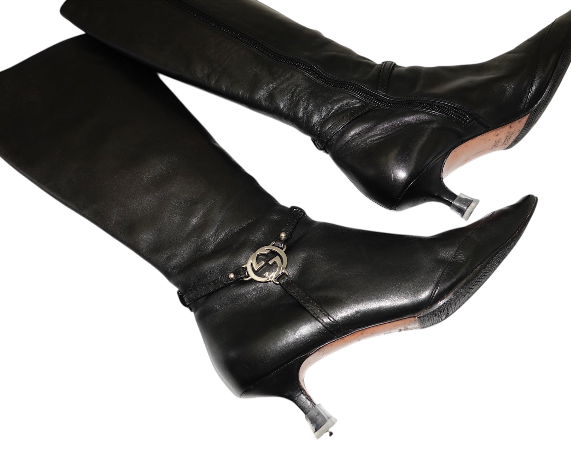 Gucci Black Leather Boots - Tom Ford Era