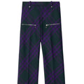 Burberry Check-Pattern Wool Trousers