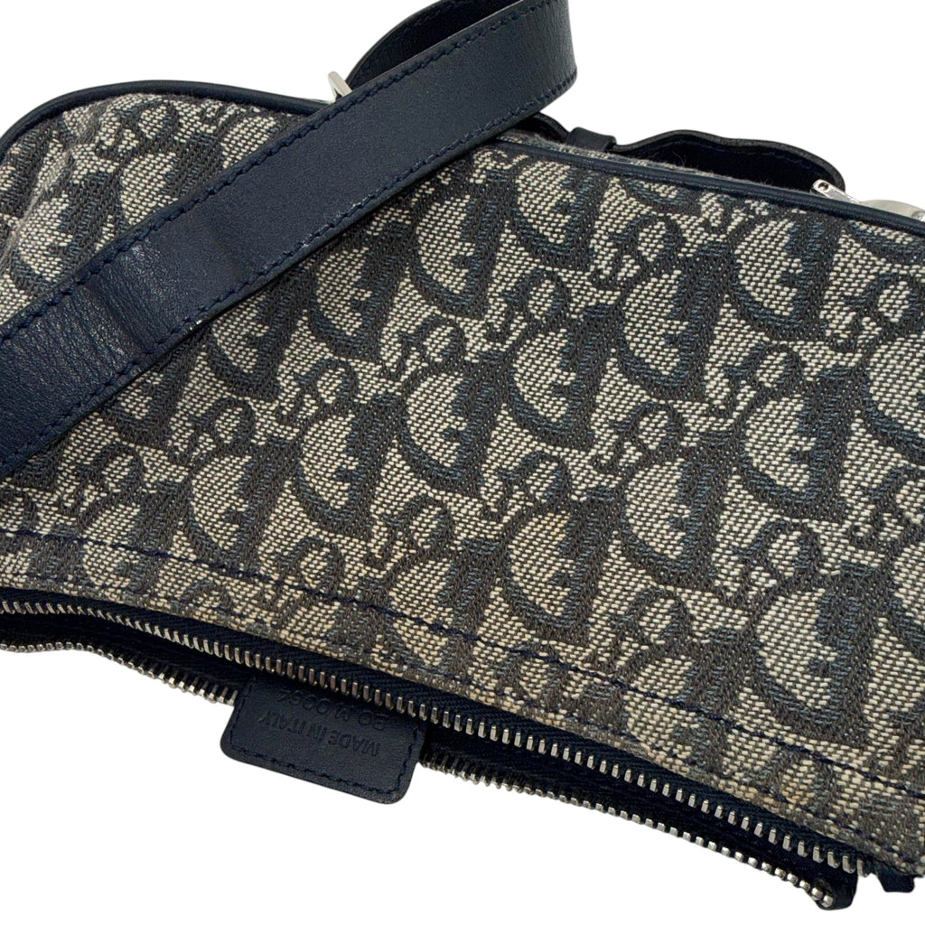 Dior Monogram Baguette Shoulder Bag with Spellout Strap