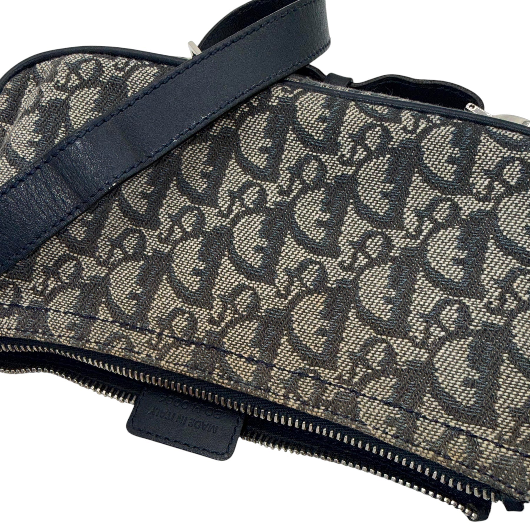 Dior Monogram Baguette Shoulder Bag with Spellout Strap