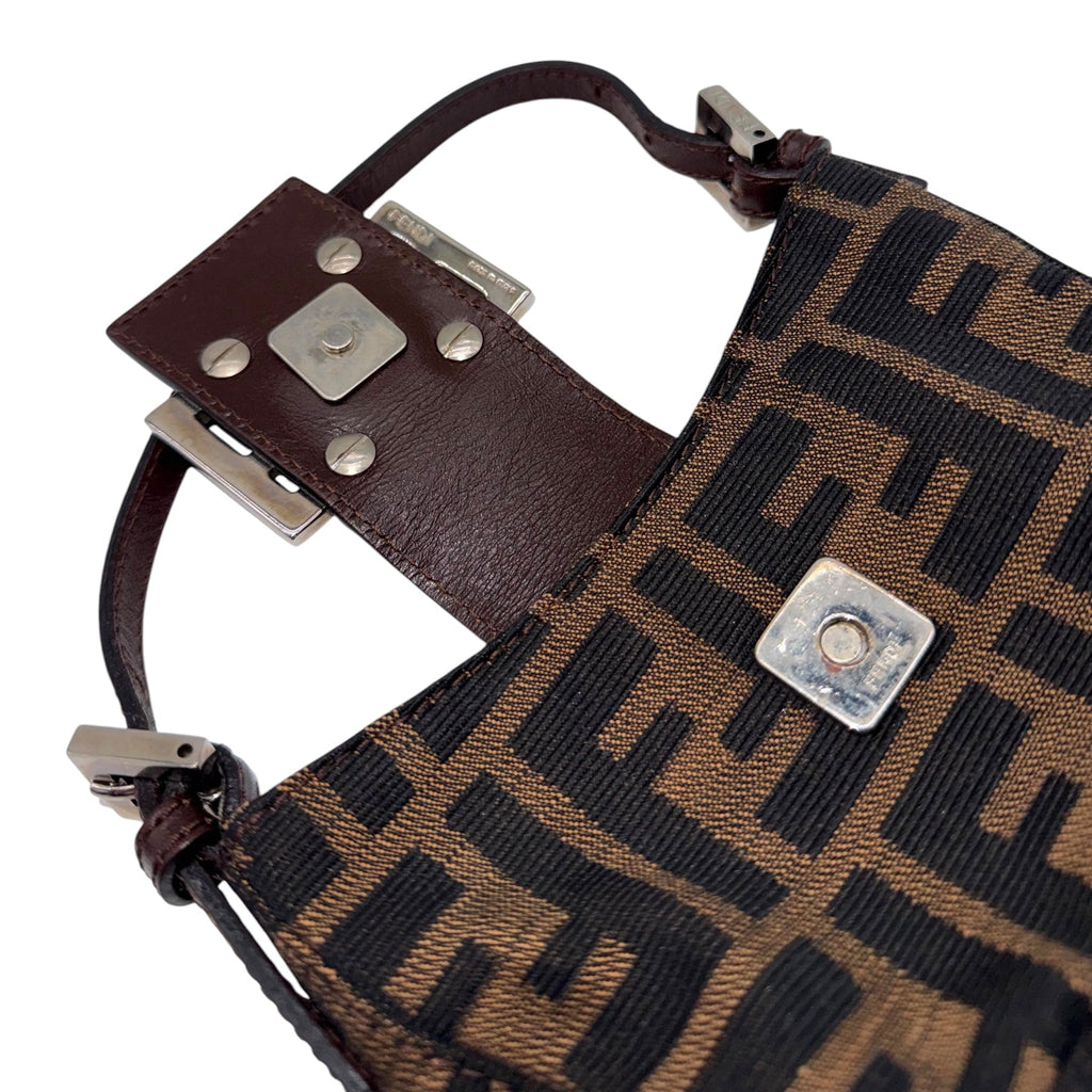 Fendi Brown Monogram Mini Croissant Bag