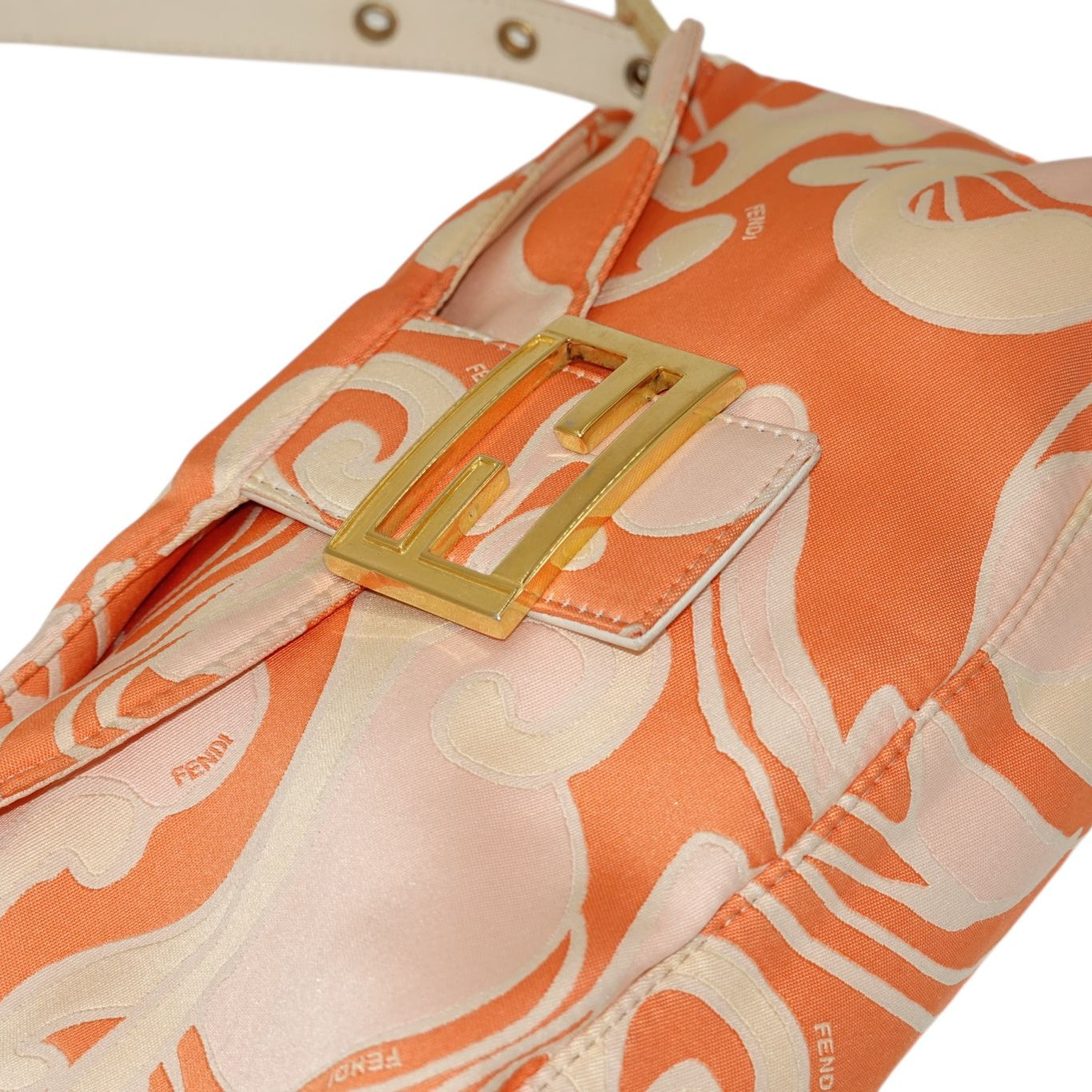 Rare Fendi Baguette Silk Handbag