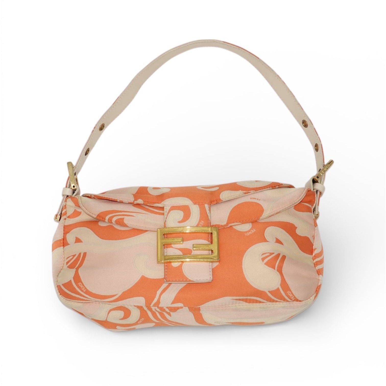 Rare Fendi Baguette Silk Handbag