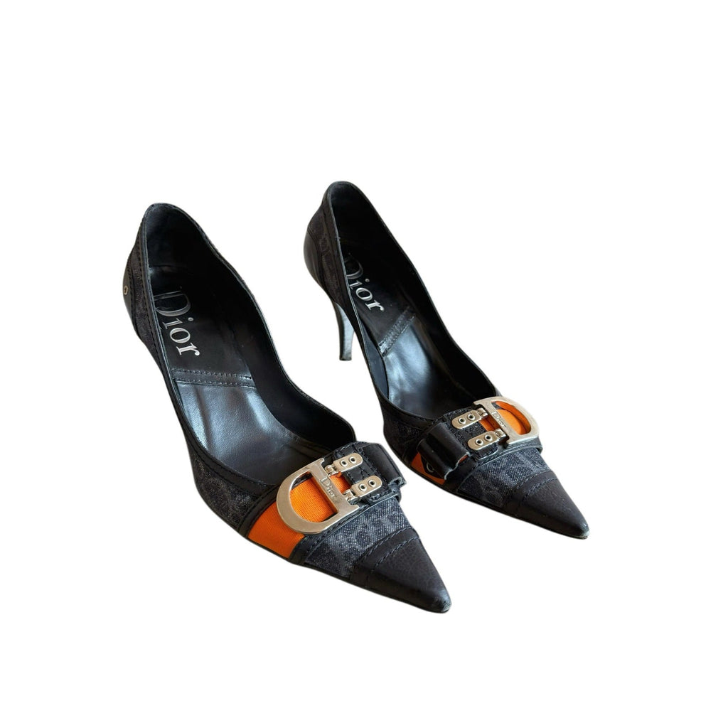 Christian Dior Flight Heels in Black