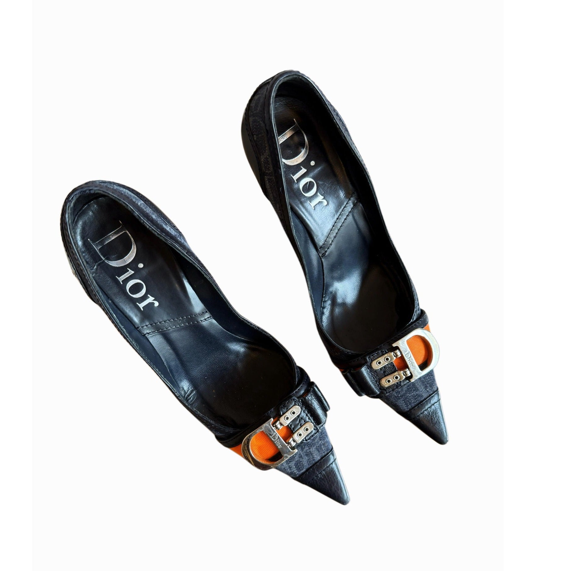 Christian Dior Flight Heels in Black