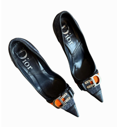 Christian Dior Flight Heels in Black