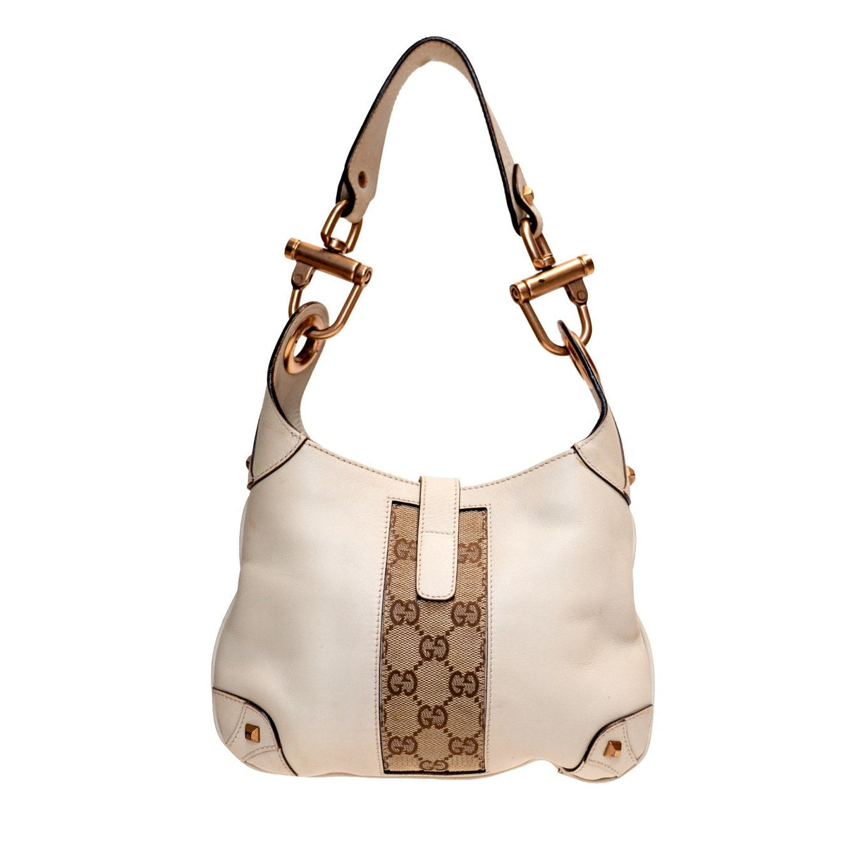 Gucci Mini Piston Lock Jackie O Hobo Bag - back with shoulder strap