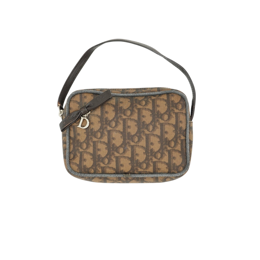 Christian Dior Oblique Mini Brown Pouch