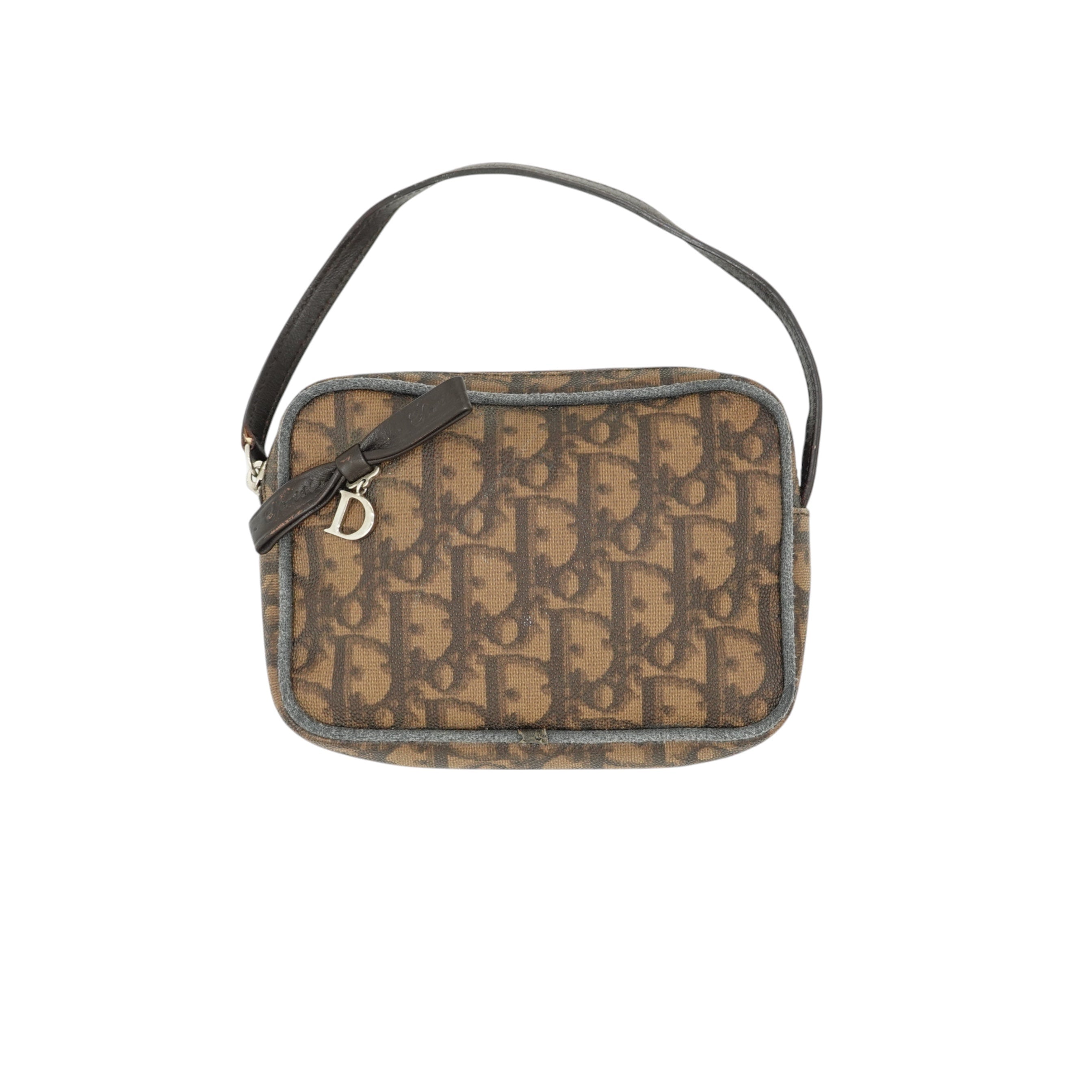 Christian Dior Oblique Mini Brown Pouch